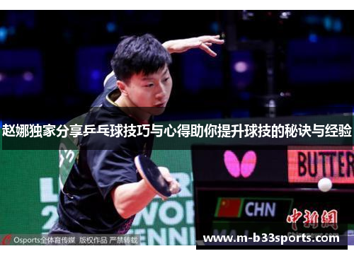 赵娜独家分享乒乓球技巧与心得助你提升球技的秘诀与经验